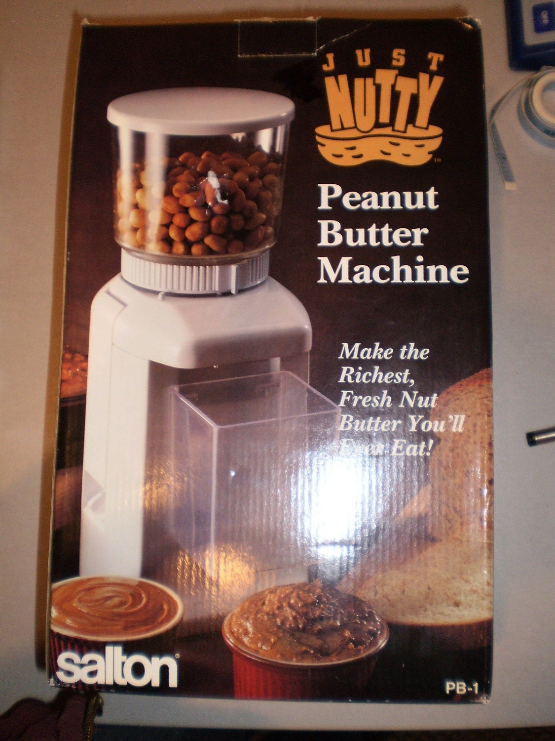 vintage SALTON just nutty PEANUT BUTTER grinder new machine