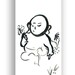 Zen Buddha Baby Buddha Zen Fine Art Sumi Painting Zen Brush, illustration