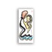 Aquarius Zen Brush Zodiac Astrology Painting Birthday Card