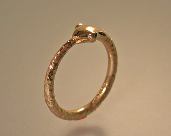 14k Gold Ouroboros Ring
