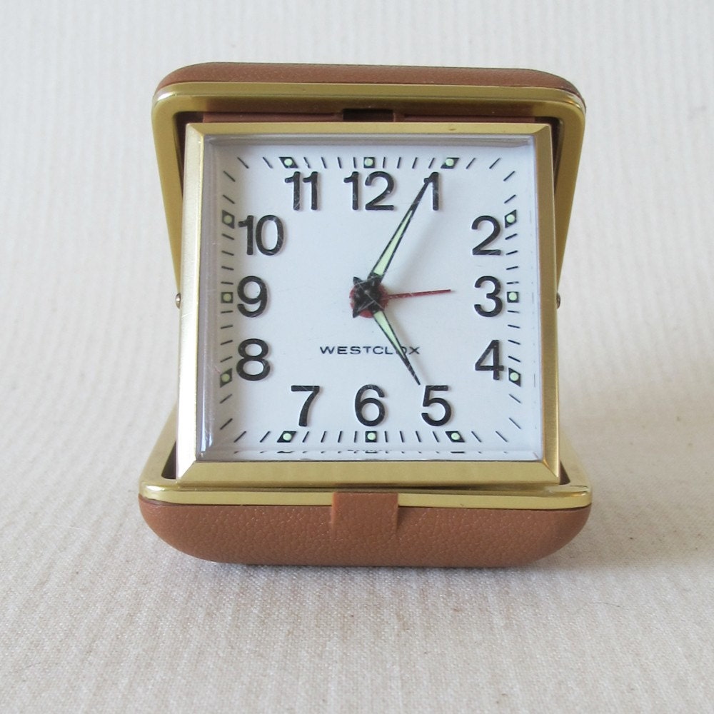 travel alarm clock vintage