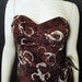 ALFRED SHAHEEN Designer 1950's PRISTINE Strapless Cotton Sarong Wiggle Sun Dress - Size M