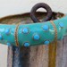 RESERVED For Katya/Vintage Enamel Bracelet Hinged Bangle