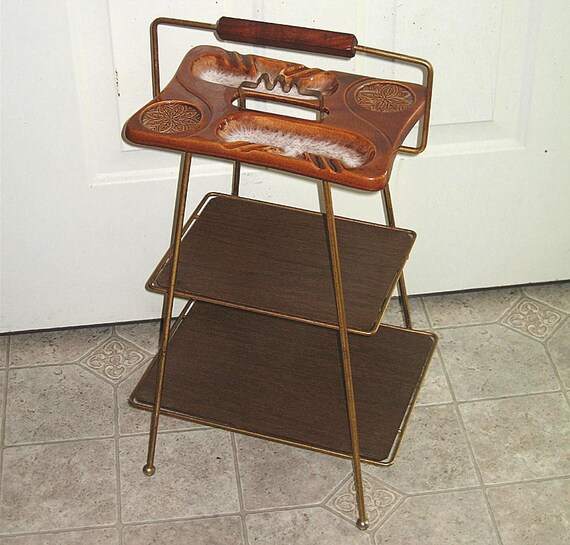 Mid Century Ashtray Magazine Stand