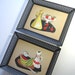 Mid Century Metal Framed Prints, Bernard Picture Co Prints, Vintage Food Prints