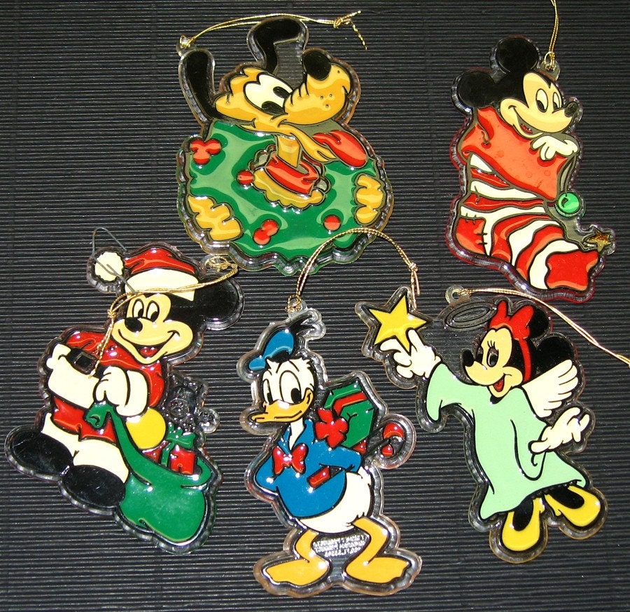 Vintage Disney Ornaments Collectible set of 5 by flabbyrabbit