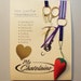 Chatelaine - Purple, white, blue striped Ribbon - Jody Designs