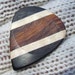 Custom Wood Guitar Pick - Handmade Exotic Arizona Desert Ironwood - Curly Maple and Gabon Ebony Premium Guitar Pick
