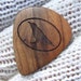 Wood Guitar Pick - Handmade Custom Engraved Exotic Wood Guitar Pick - Apricot Wood