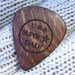 Super Star Dad - Handmade Custom Engraved Exotic Wood Guitar Pick - Caribbean Rosewood