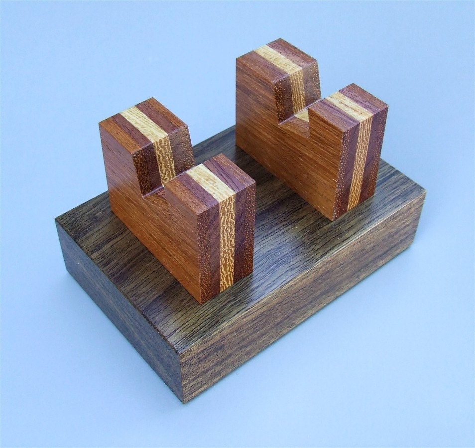 Wood Business Card Holder Handmade Exotic Wood Premium Card