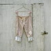romantic Funky Hand Dyed Creme Brulee Eco Tattered Polk-a-Dot Pantaloons / Bloomers