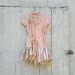 romantic Funky Peach Eco Tattered Fairy Woodland Pixie Mini Dress