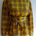 Vintage GIVENCHY check blouse with tie