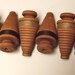 Six Vintage Wood Thread Spools