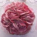 Treasury Item - Victorian Shabby Cottage Chic Pink Roses Kissing Ball Ornament