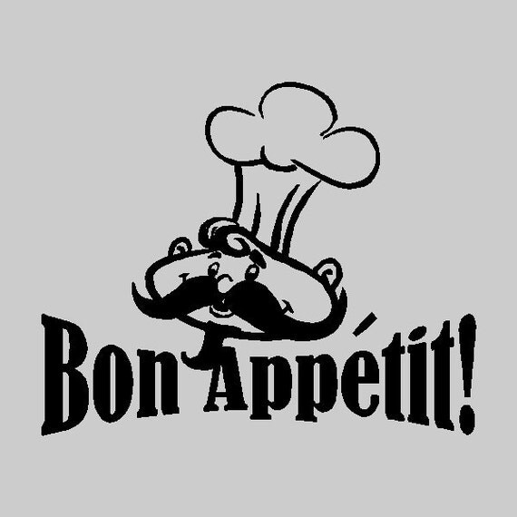 Bon Appetit..... Kitchen Wall Quotes Words by eyecandysigns