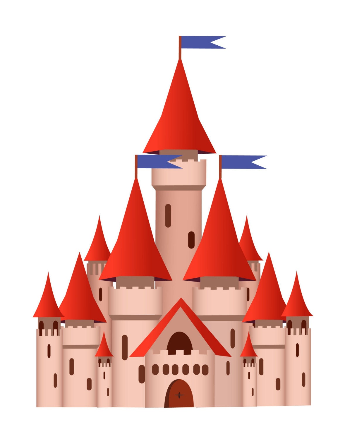 Peel And Stick Castle Sticker Repositionable Removable Castle