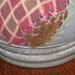 Wholesale RESERVED For JULIE Primitive Pincushion Feather Stitched Quilt Zinc Lid Vintage Fabrics Gift