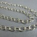 Large Link Cable Argentium Sterling Silver Finished Chain Necklace 24 Inch, 4.5mm x 6mm