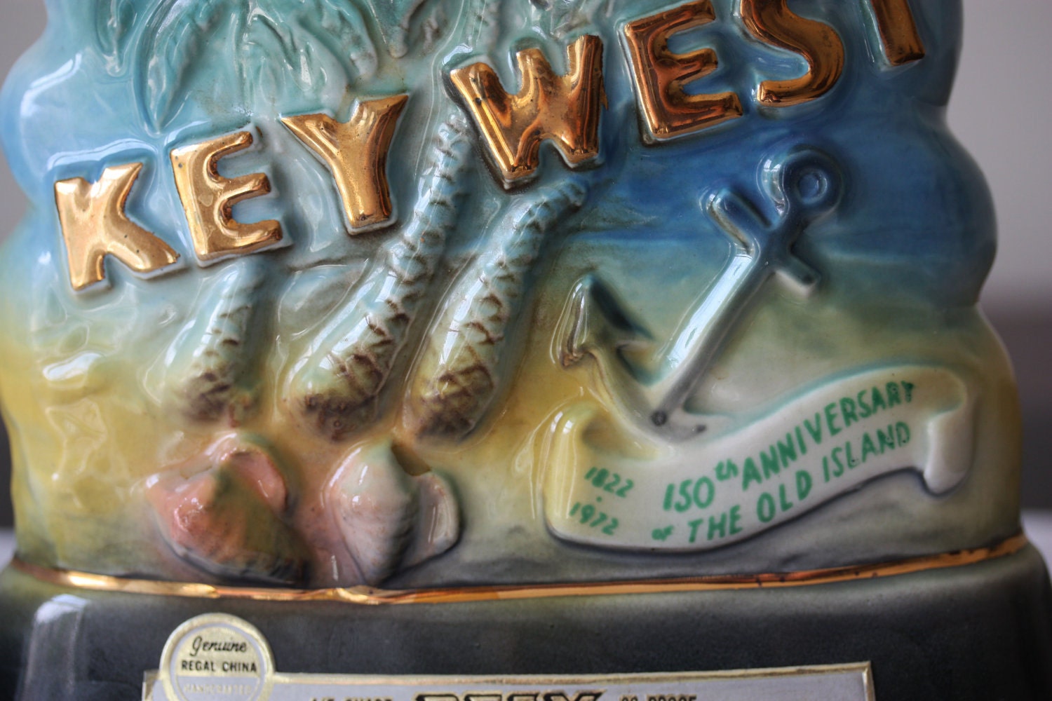 Jim Beam Key West Decanter Vintage 150th Anniversary 1972