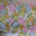 Pretty Vintage 1960's Cotton Blend Floral Sheet Fabric