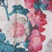 Beautiful Vintage 30's 40's Barkcloth Era Cotton Fabric HOLLYHOCKS