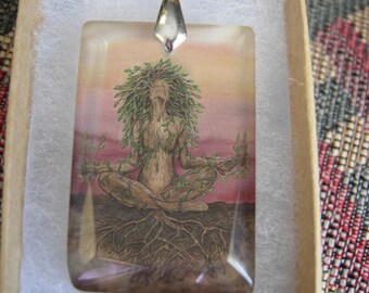 Dryad Spirit Crystal Art Pendant by Mickie Mueller
