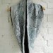 Reversible Linen Infinity cowl scarf hand block printed Cherrry blossom