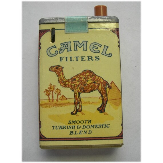 Vintage Camel Cigarettes Cigarette Pack Lighter by hatstoflats