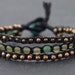 Jade Rose Gold Black Cord Bracelet