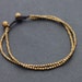 Cube Brass Double Anklet