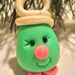 Christmas CHUBBY LIGHTBULB - Polymer Clay Ornament