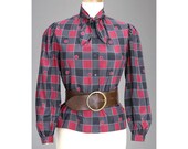 Vintage 1970s MONDRIAN Secretary Blouse (M)