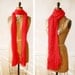 Vintage 1970s CHERRY POP Extra Long Acrylic Scarf