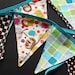 Celebration Pennant, Birthday Banner, Reusable Decoration, Hedgehogs
