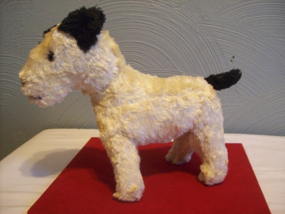 vintage stuffed animal dog