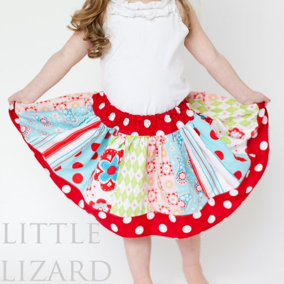 Girls Skirt PATTERN Twirl Skirt Pattern Easy Skirt Sewing