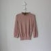 Ruffle Knit Top ... Vintage Pastel Sweater 1980's Modern ... Medium