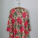 Maxi Tent Dress ... Psychedelic Floral Neon Pink ... Medium / Large
