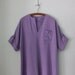Vintage Dress ... Purple Floral Embroidered Caftan ... Large