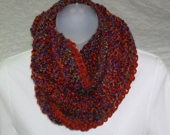 Items similar to Fall Fashion - Luxurious Knit Cowl - Fall Colors ...