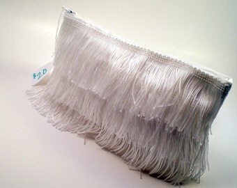 white fuzzy purse