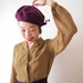 Dark mustard Japanese vintage dress, xs-s