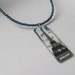 Eiffel Tower Postcard Reversible Pendant on a Beaded Necklace