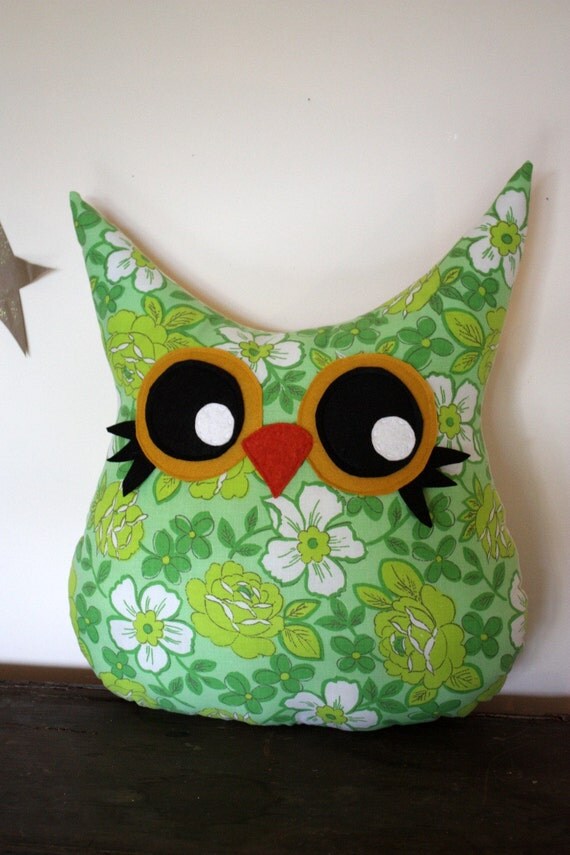 Items similar to owl pillow plush toy, owl stuffed animal, owl decor