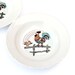 Set of 2 vintage porcelain soup plates