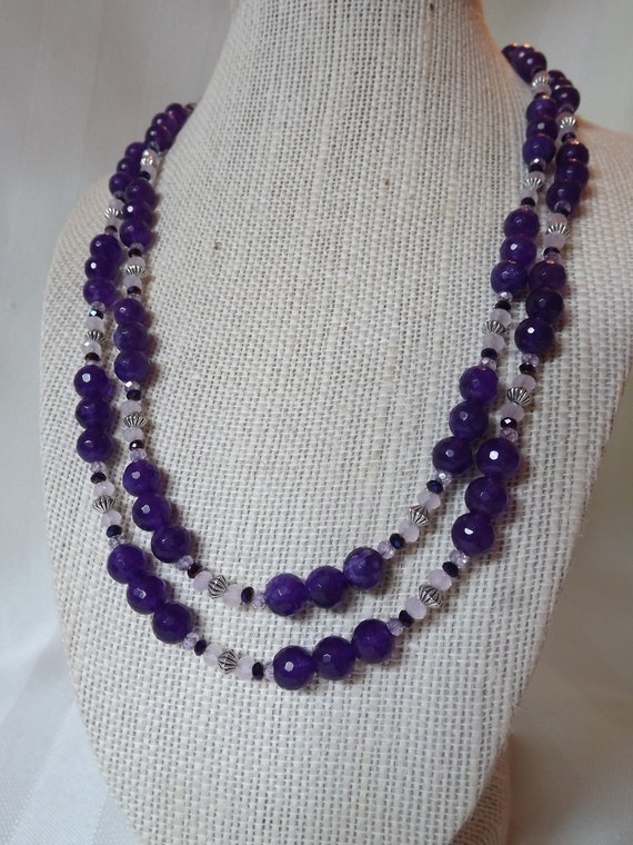 Purple Jade Necklace