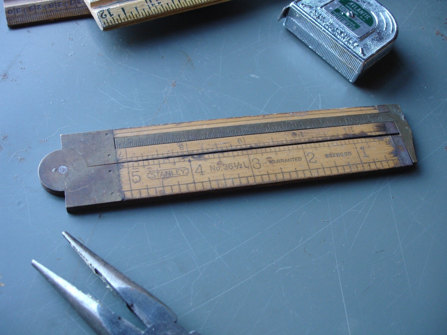 stanley no. 36 1/2 L folding caliper rule