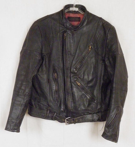 Vintage HONDA Hondaline Cafe Racer Leather Motorcycle Jacket